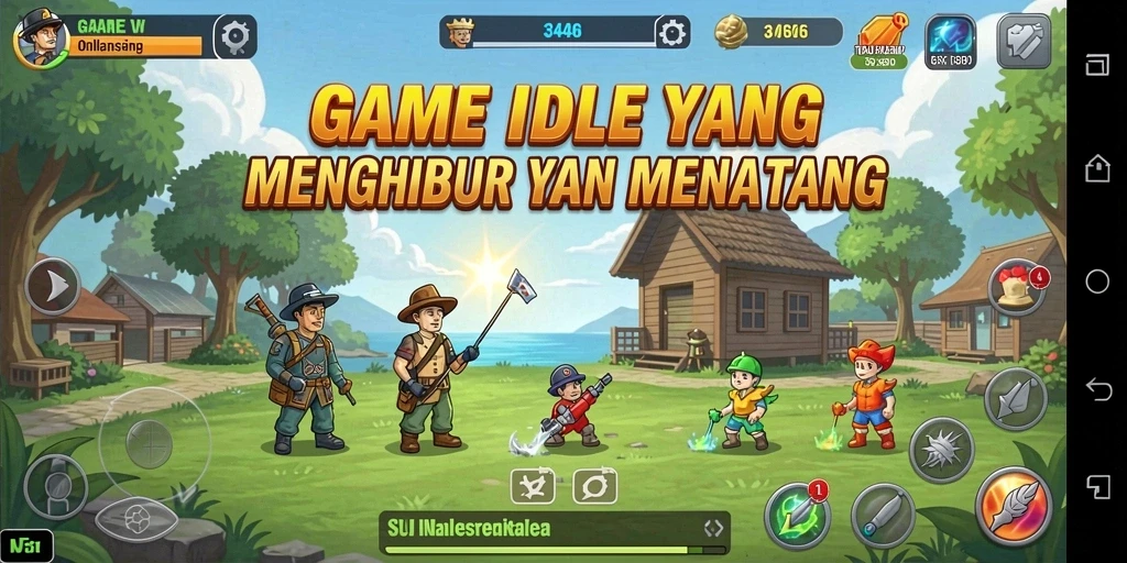 Tangkapan layar dari gameplay 3446 yang menampilkan karakter sedang beraksi.