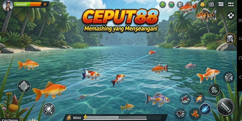 Tampilan gameplay yang menakjubkan dari permainan memancing CEPAT88.