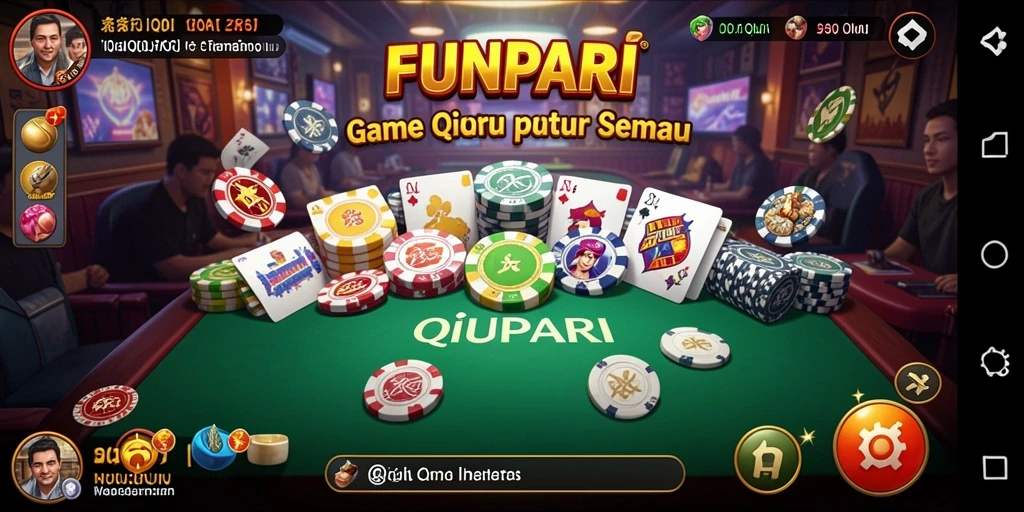 Tampilan gameplay seru dari FUNPARI QiuQiu.