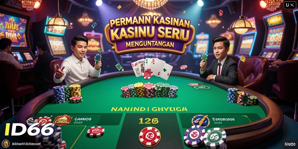 Screenshot gameplay ID66 menampilkan momen seru dalam permainan Kasino.