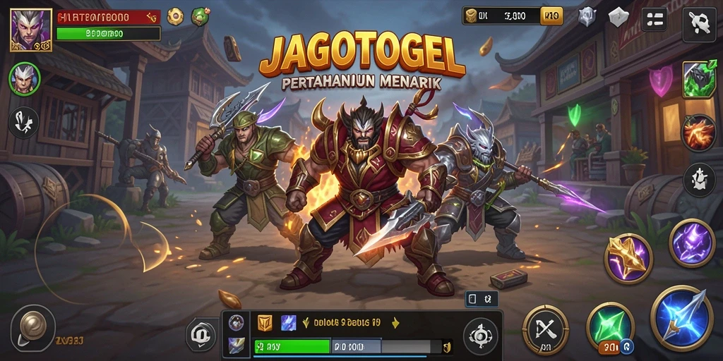 Tampilan gameplay menakjubkan dalam <strong>JAGOTOGEL</strong> saat mempertahankan menara dari serangan musuh.