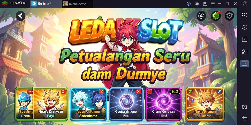 Tangkapan layar menunjukkan aksi seru dalam <strong>LEDAKSLOT</strong>.