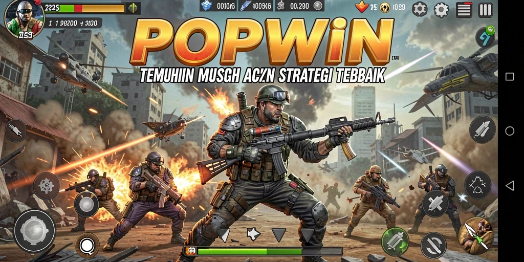 Tampilan gameplay seru dan strategis dari POPWIN.