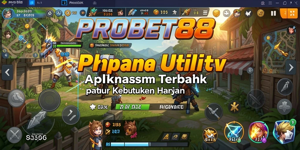 Tampilan utama PROBET88 dengan fitur-fitur Utility terbaik.