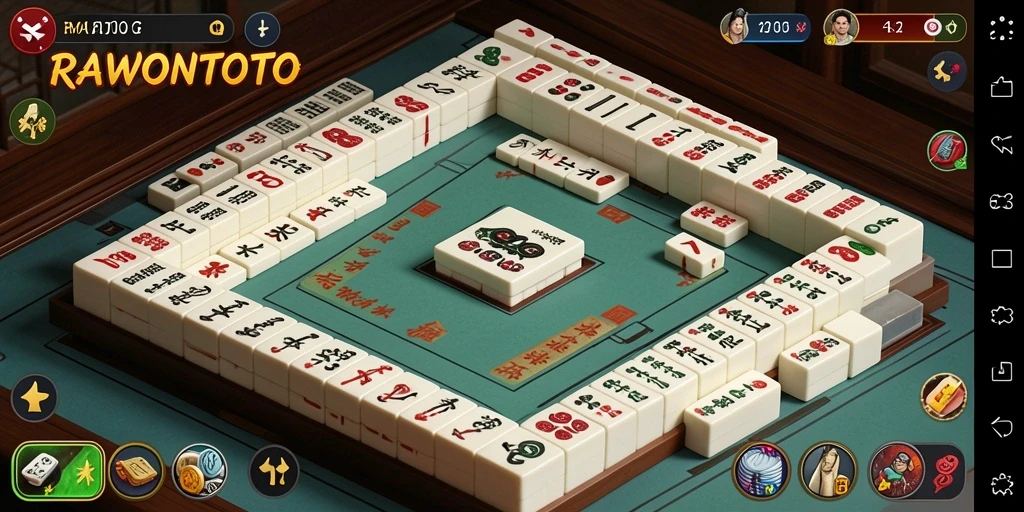 Tampilan gameplay Mahjong yang menarik dan seru