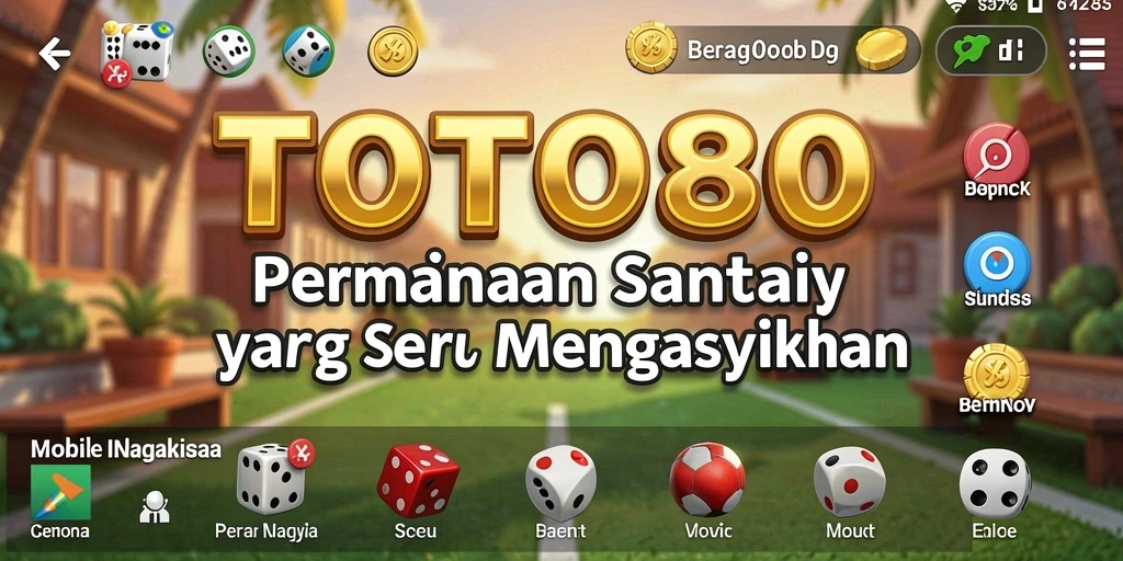 Tampak gameplay TOTO80 yang seru dan penuh warna.