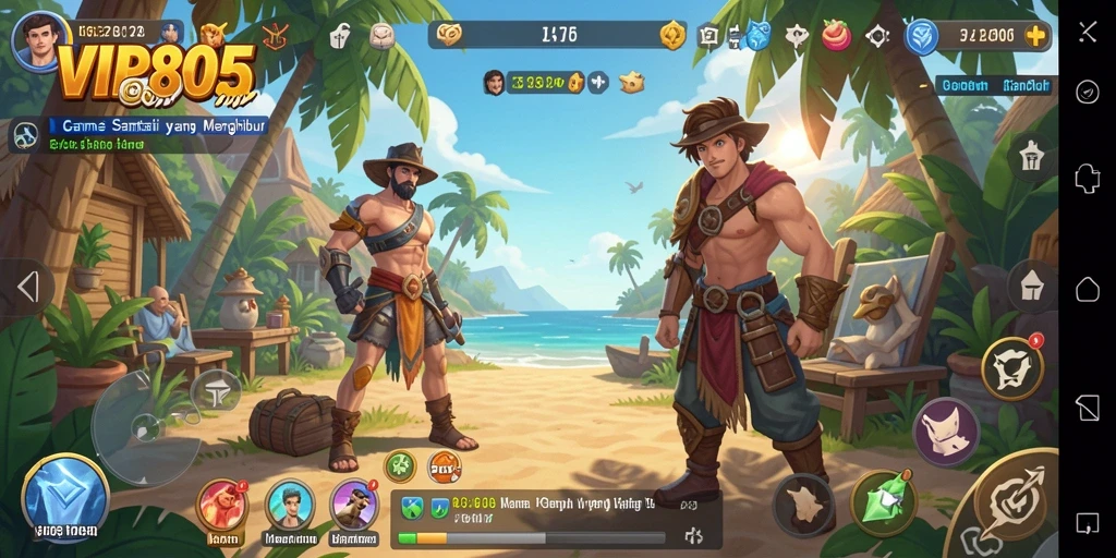 Tampilan gameplay VIP805 yang menarik dan penuh warna.