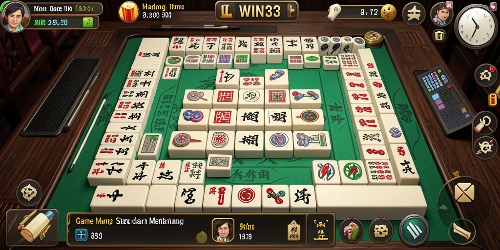 Screenshot gameplay Mahjong yang seru dan menantang.