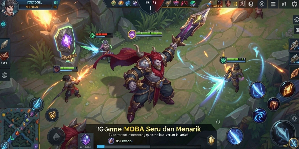Tampilan gameplay YOKTOGEL yang dinamis dan menarik di arena pertempuran.