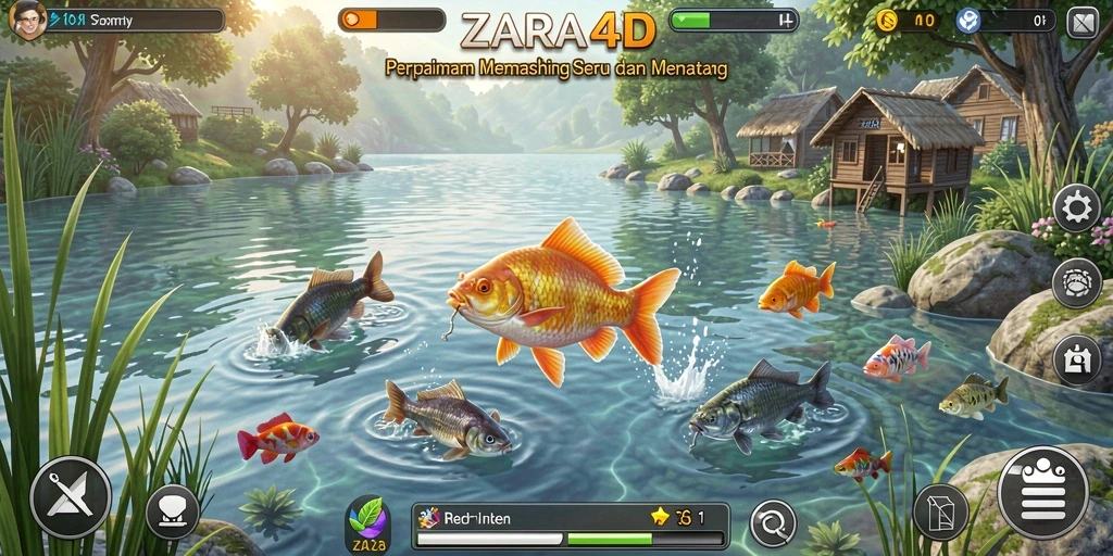 Tangkapan besar dengan grafis menawan dalam gameplay ZARA4D.